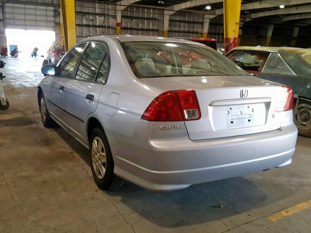 2HGES16324H621668 - 2004 HONDA CIVIC DX V SILVER photo 3