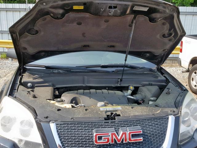 1GKLVLED9AJ114963 - 2010 GMC ACADIA SLE BLACK photo 7