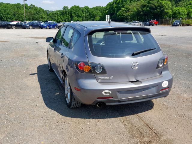 JM1BK343651329411 - 2005 MAZDA 3 HATCHBAC GRAY photo 3