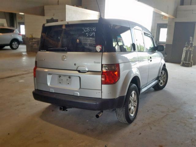 5J6YH28727L014414 - 2007 HONDA ELEMENT EX SILVER photo 4