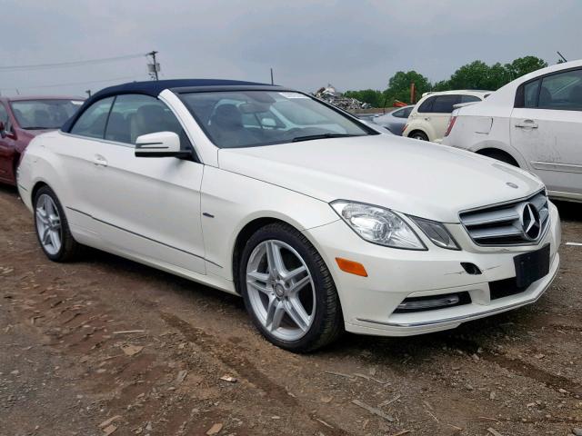 WDDKK5KF2CF141998 - 2012 MERCEDES-BENZ E 350 WHITE photo 1