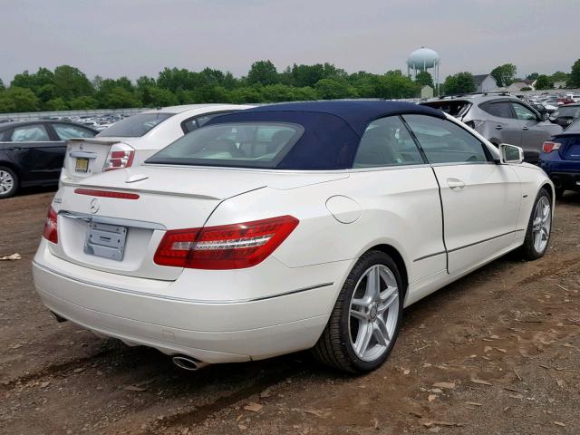 WDDKK5KF2CF141998 - 2012 MERCEDES-BENZ E 350 WHITE photo 4