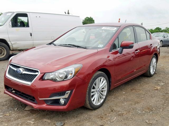 JF1GJAM64FH023698 - 2015 SUBARU IMPREZA LI RED photo 2