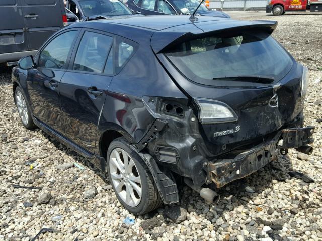 JM1BL1H50A1279662 - 2010 MAZDA 3 S BLACK photo 3