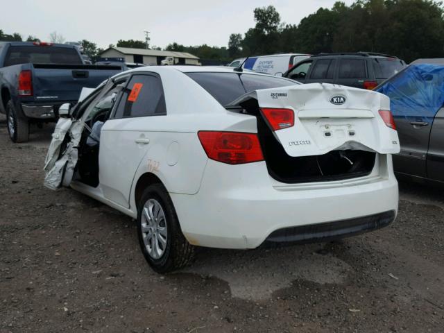 KNAFU4A21C5485825 - 2012 KIA FORTE EX WHITE photo 3