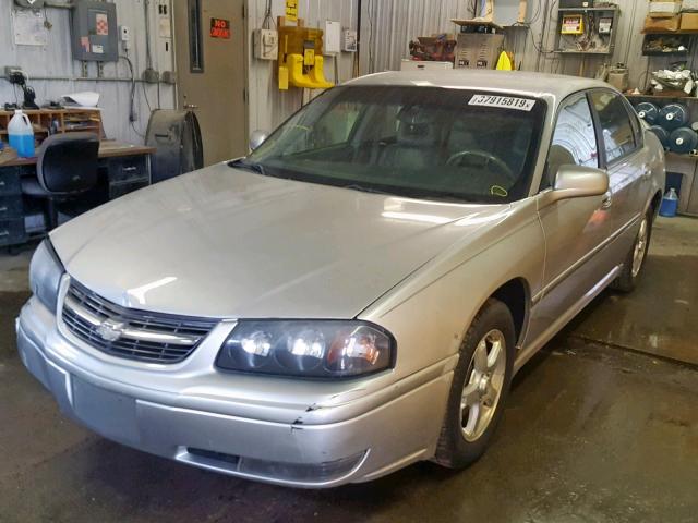 2G1WH55K759266079 - 2005 CHEVROLET IMPALA LS SILVER photo 2