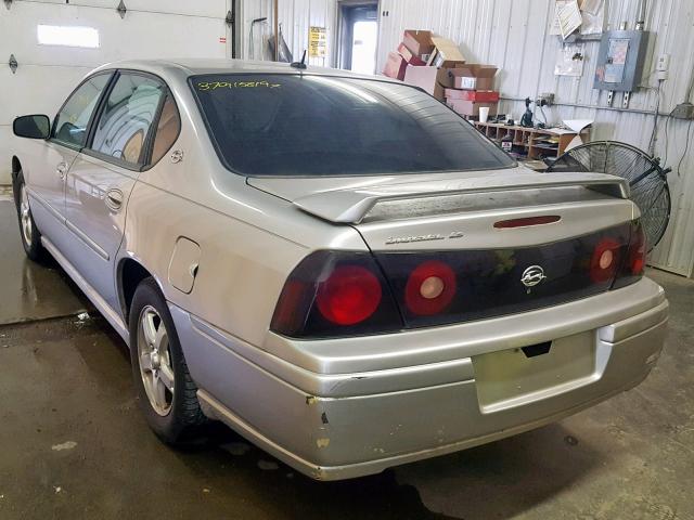 2G1WH55K759266079 - 2005 CHEVROLET IMPALA LS SILVER photo 3