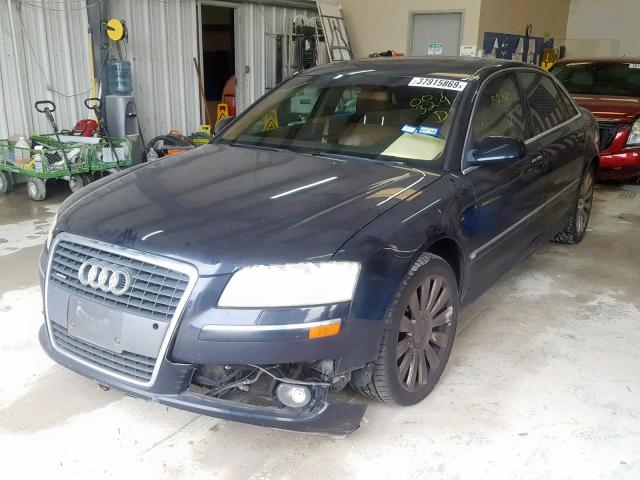 WAUML44E56N007329 - 2006 AUDI A8 L QUATT BLUE photo 2