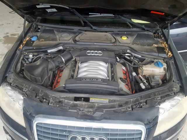 WAUML44E56N007329 - 2006 AUDI A8 L QUATT BLUE photo 7