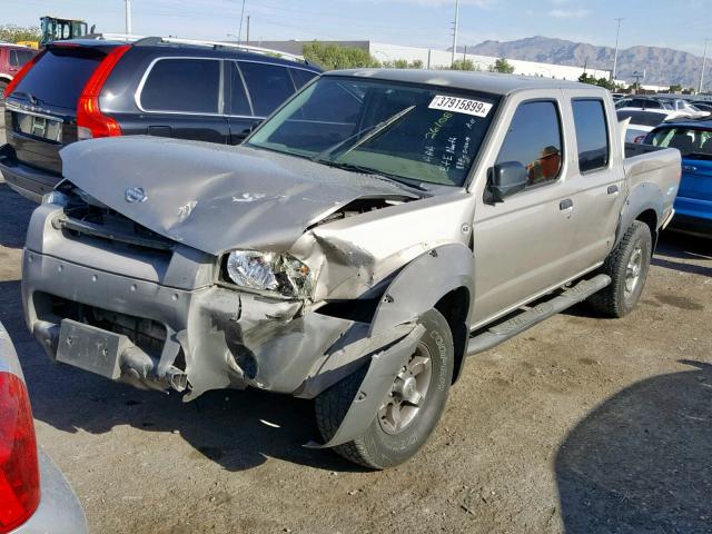 1N6ED27T61C381923 - 2001 NISSAN FRONTIER C TAN photo 2