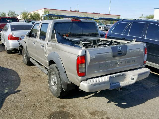 1N6ED27T61C381923 - 2001 NISSAN FRONTIER C TAN photo 3