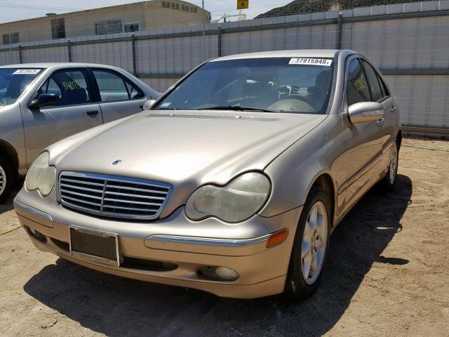 WDBRF61J63A395430 - 2003 MERCEDES-BENZ C 240 TAN photo 2