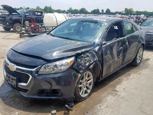 1G11C5SL9FF143074 - 2015 CHEVROLET MALIBU 1LT CHARCOAL photo 2