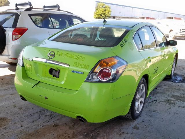 1N4CL21E49C163567 - 2009 NISSAN ALTIMA HYB GREEN photo 4