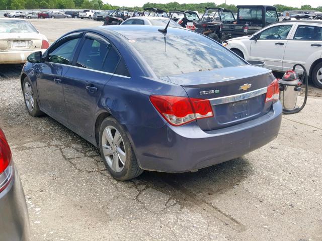 1G1P75SZ6E7101215 - 2014 CHEVROLET CRUZE BLUE photo 3