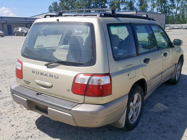 JF1SF65592H730479 - 2002 SUBARU FORESTER S GOLD photo 4