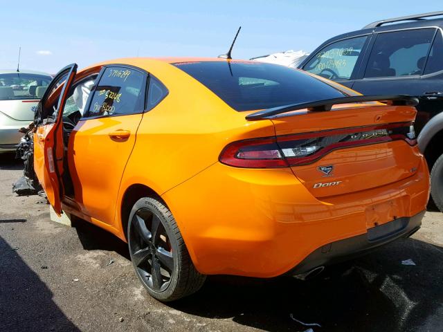 1C3CDFBB2ED775889 - 2014 DODGE DART SXT ORANGE photo 3