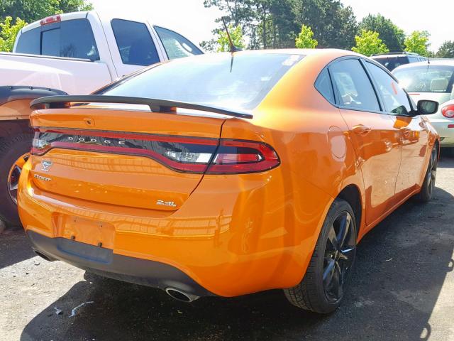 1C3CDFBB2ED775889 - 2014 DODGE DART SXT ORANGE photo 4