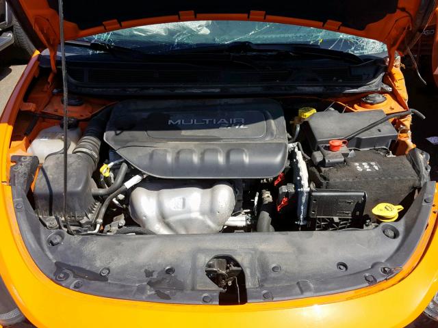 1C3CDFBB2ED775889 - 2014 DODGE DART SXT ORANGE photo 7