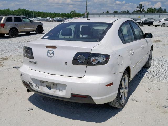 JM1BK323671641296 - 2007 MAZDA 3 S WHITE photo 4