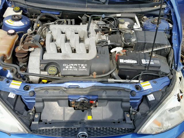 1ZWFT61L515618375 - 2001 MERCURY COUGAR V6 BLUE photo 7