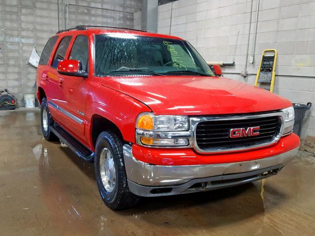 1GKEK13T41J171815 - 2001 GMC YUKON RED photo 1