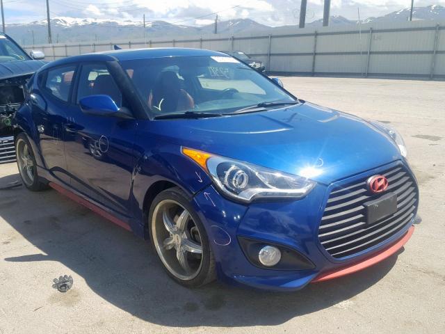 KMHTC6AE9FU241568 - 2015 HYUNDAI VELOSTER T BLUE photo 1