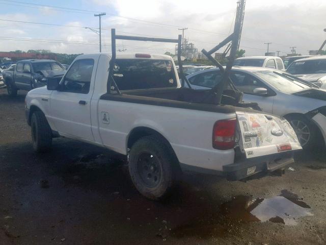 1FTYR10D69PA58510 - 2009 FORD RANGER WHITE photo 3