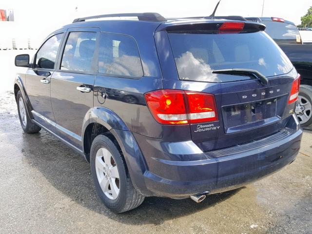 3D4PG1FG6BT520460 - 2011 DODGE JOURNEY MA BLUE photo 3