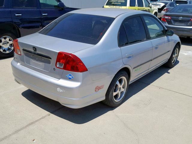 1HGEN26565L000176 - 2005 HONDA CIVIC GX SILVER photo 4