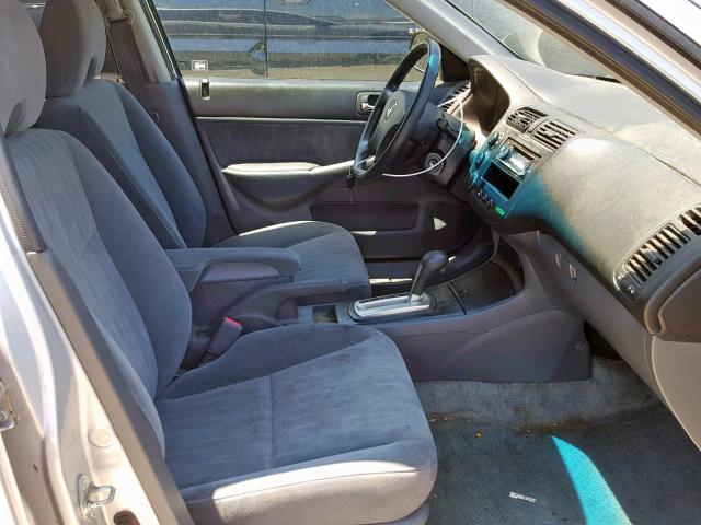 1HGEN26565L000176 - 2005 HONDA CIVIC GX SILVER photo 5