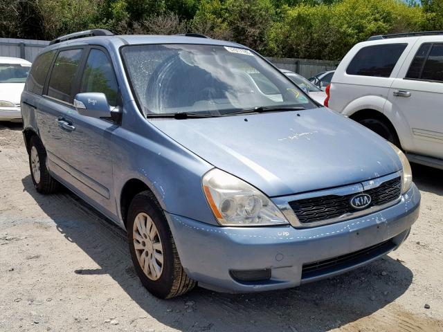 KNDMG4C79B6364026 - 2011 KIA SEDONA LX BLUE photo 1