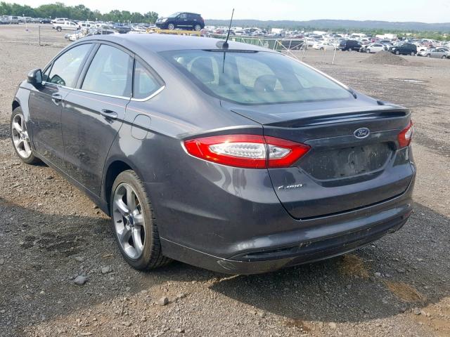 3FA6P0G78GR154593 - 2016 FORD FUSION S GRAY photo 3