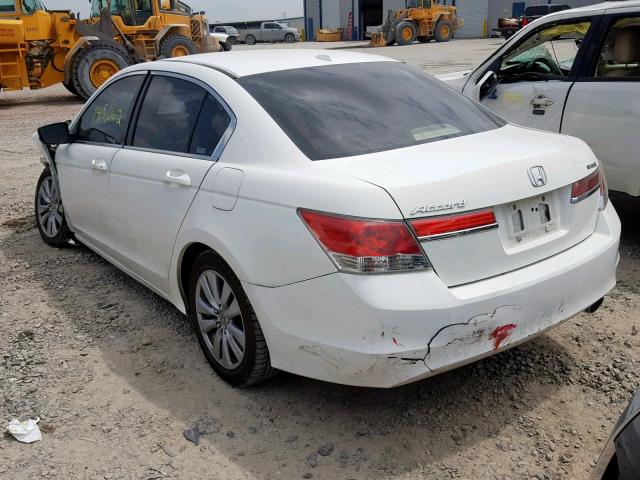 1HGCP2F87CA037483 - 2012 HONDA ACCORD EXL WHITE photo 3