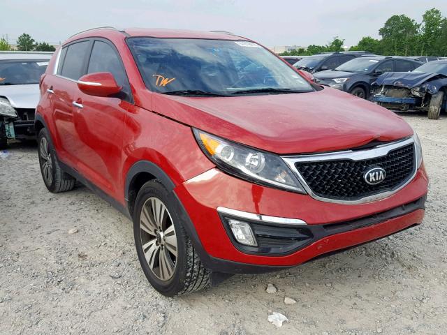 KNDPC3AC6E7556280 - 2014 KIA SPORTAGE E RED photo 1