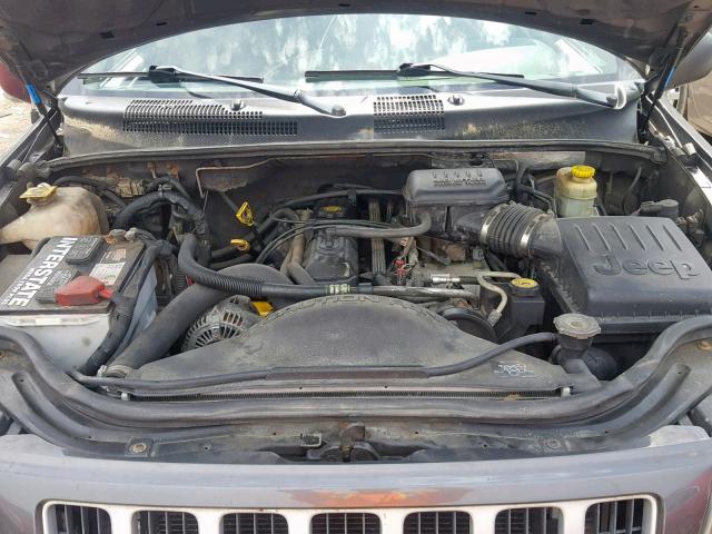 1J4GW48S24C283624 - 2004 JEEP GRAND CHER GRAY photo 7