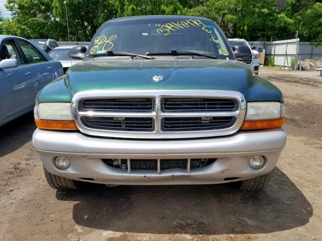 1D7GL42KX4S552441 - 2004 DODGE DAKOTA SLT GREEN photo 9