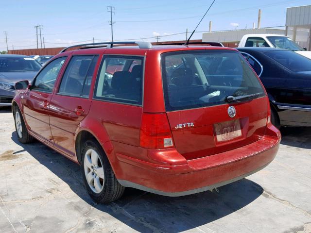 WVWSL61J64W170165 - 2004 VOLKSWAGEN JETTA GLS RED photo 3