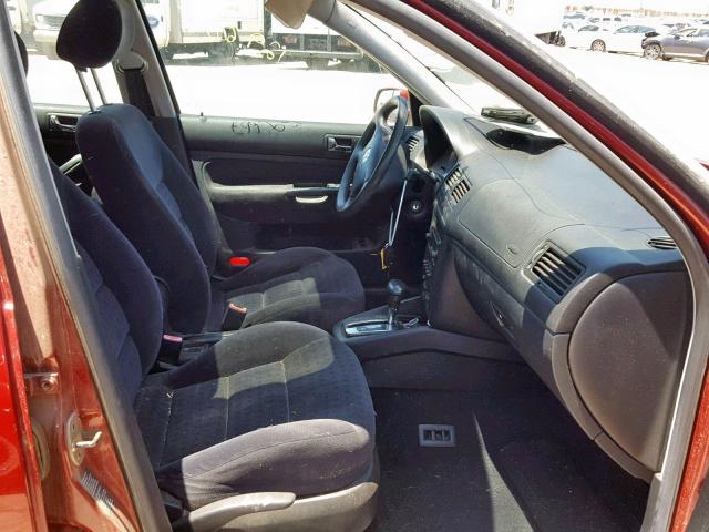 WVWSL61J64W170165 - 2004 VOLKSWAGEN JETTA GLS RED photo 5