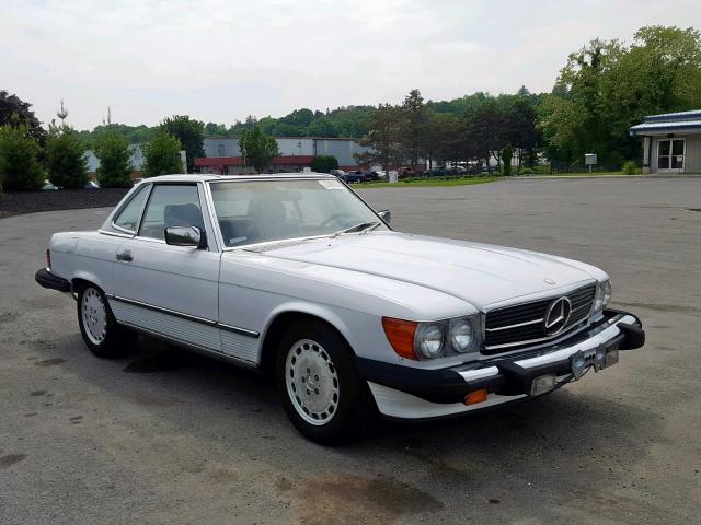 WDBBA48D6KA097530 - 1989 MERCEDES-BENZ 560 SL WHITE photo 1