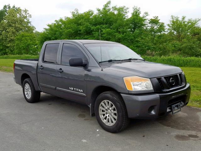 1N6AA0EK5AN316104 - 2010 NISSAN TITAN XE GRAY photo 1