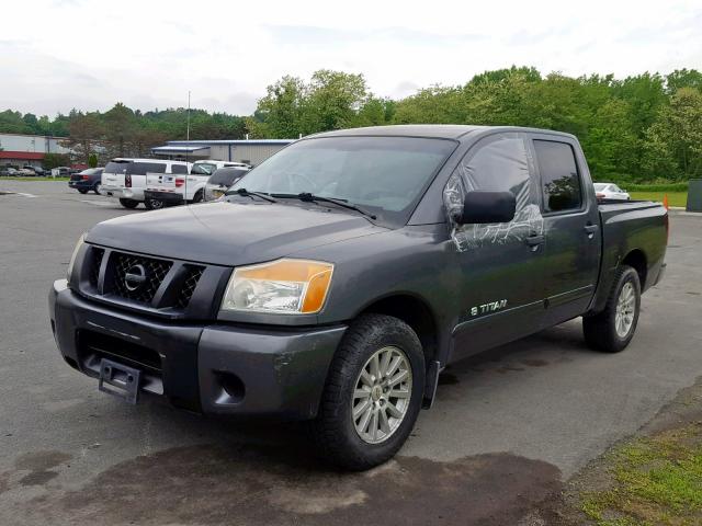 1N6AA0EK5AN316104 - 2010 NISSAN TITAN XE GRAY photo 2