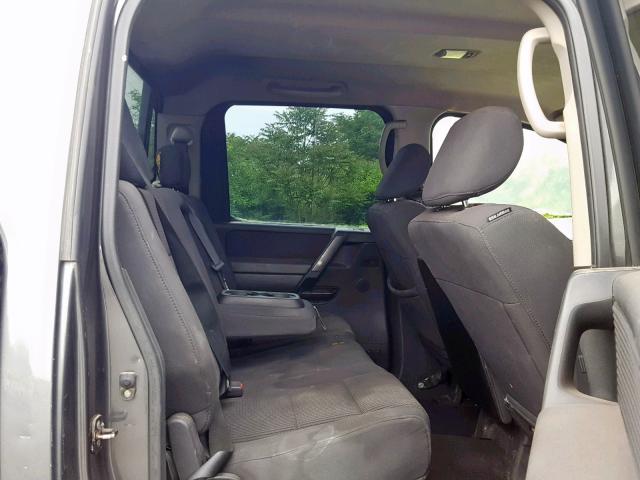 1N6AA0EK5AN316104 - 2010 NISSAN TITAN XE GRAY photo 6