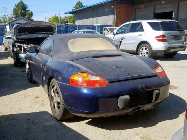 WP0CA29831U625842 - 2001 PORSCHE BOXSTER BLUE photo 3