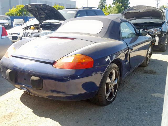 WP0CA29831U625842 - 2001 PORSCHE BOXSTER BLUE photo 4