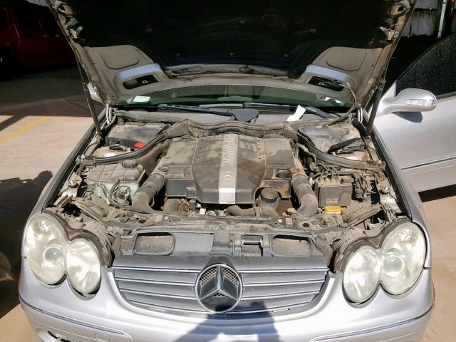 WDBTJ65J24F073614 - 2004 MERCEDES-BENZ CLK 320C SILVER photo 7