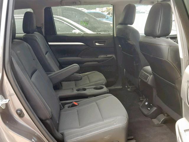 5TDKKRFH7GS500118 - 2016 TOYOTA HIGHLANDER GRAY photo 6