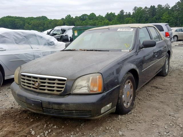 1G6KE57Y91U195743 - 2001 CADILLAC DEVILLE DH GRAY photo 2