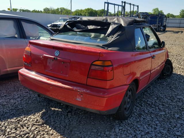 3VWAB81EXWM809869 - 1998 VOLKSWAGEN CABRIO RED photo 4