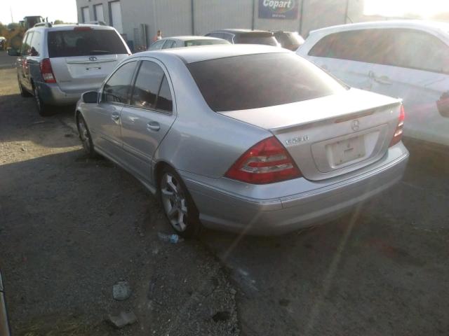 WDBRF52HX7F864291 - 2007 MERCEDES-BENZ C 230 SILVER photo 3